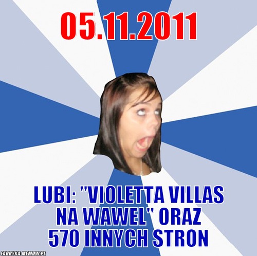 05.11.2011 – 05.11.2011 Lubi: &quot;Violetta Villas na Wawel&quot; oraz 570 innych Stron