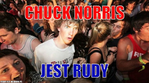 Chuck norris – Chuck norris jest rudy