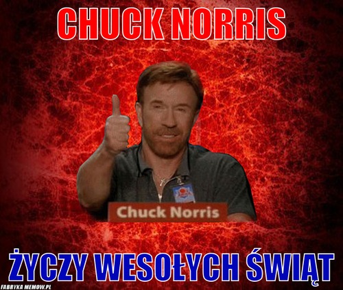 Chuck norris – chuck norris życzy wesołych świąt