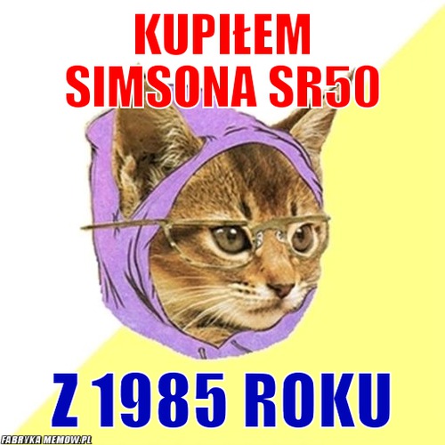 Kupiłem simsona sr50 – Kupiłem simsona sr50 z 1985 roku