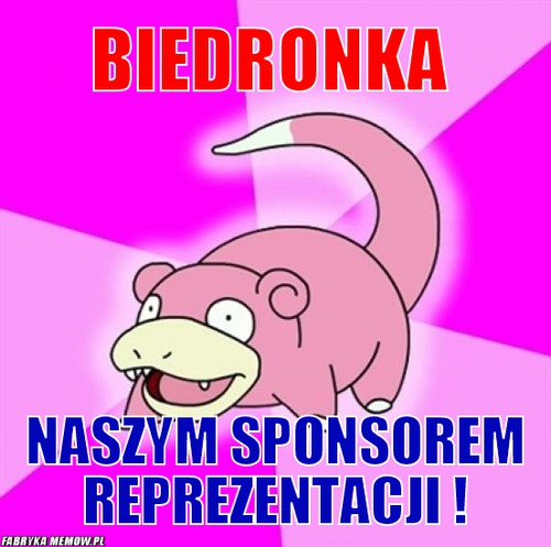 Biedronka – biedronka naszym sponsorem reprezentacji !