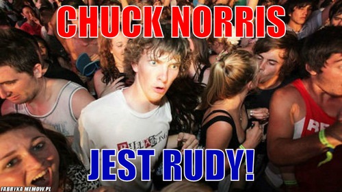 Chuck norris – Chuck norris jest rudy!