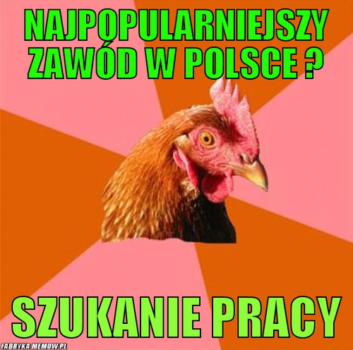 Najpopularniejszy zawód w Polsce ? – Najpopularniejszy zawód w Polsce ? Szukanie pracy