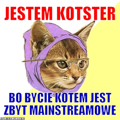 Jestem Kotster – Jestem Kotster Bo bycie kotem jest zbyt mainstreamowe