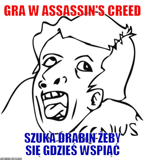 Gra w Assassin\'s Creed – gra w Assassin\'s Creed szuka drabin żeby się gdzieś wspiąć