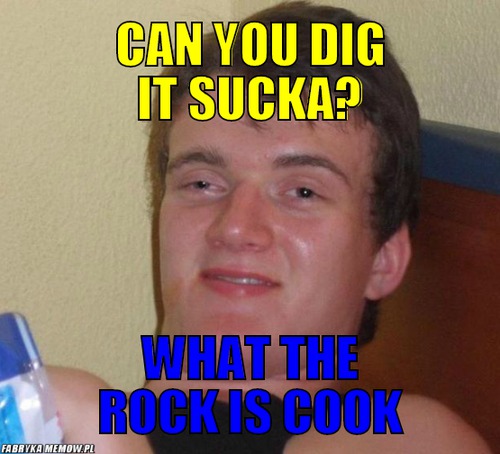 Can you dig it sucka? – Can you dig it sucka? what the rock is cook