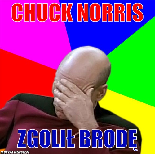 Chuck norris – chuck norris zgolił brodę