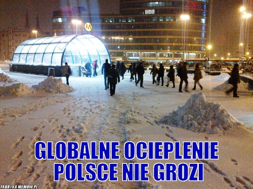  –  Globalne ocieplenie  Polsce nie grozi