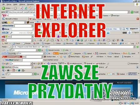Internet explorer – internet explorer zawsze przydatny