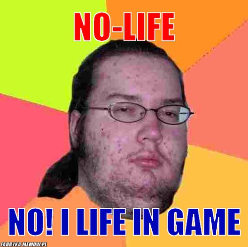 No-life – no-life no! i life in game