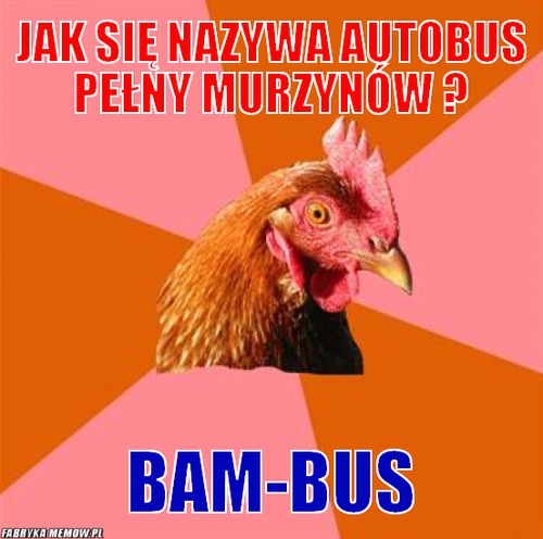 Jak się nazywa autobus pełny murzynów ? – jak się nazywa autobus pełny murzynów ? bam-bus