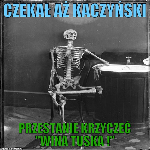 Czekał aż kaczyński – Czekał aż kaczyński przestanie krzyczeć \'\'Wina tuska !\'\'