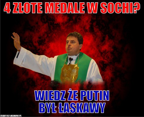 4 złote medale w Sochi? – 4 złote medale w Sochi? Wiedz że Putin był łaskawy