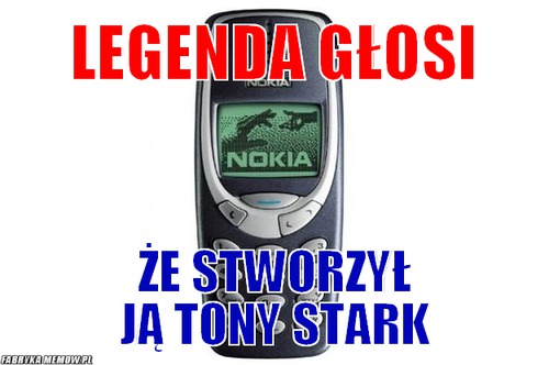 Legenda głosi – Legenda głosi że stworzył ją Tony Stark