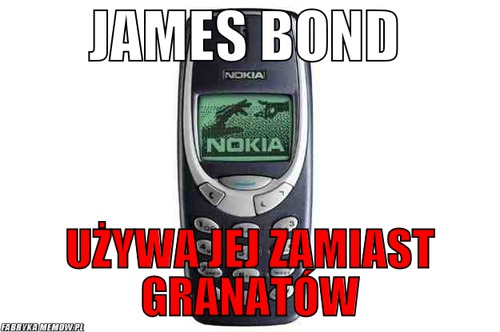 James bond – james bond używa jej zamiast granatów