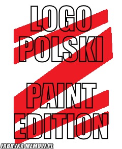 Logo polski – logo polski paint edition