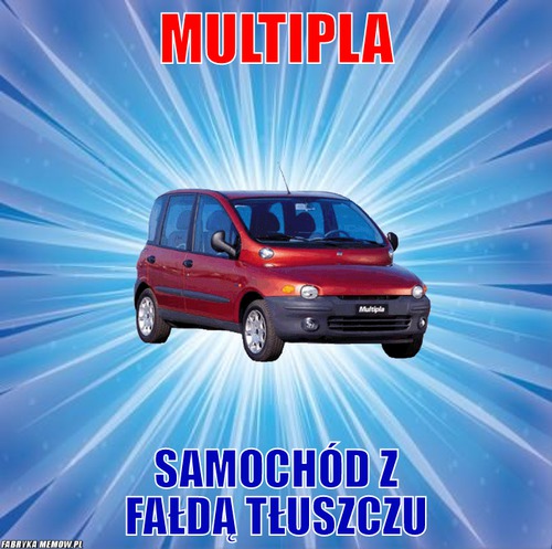 Multipla – Multipla samochód z fałdą tłuszczu