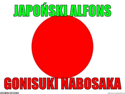 Japoński Alfons – Japoński Alfons gonisuki nabosaka