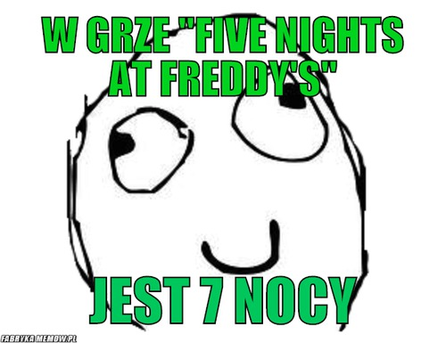 W grze &quot;five nights at freddy&#039;s&quot; – W grze &quot;five nights at freddy&#039;s&quot; jest 7 nocy