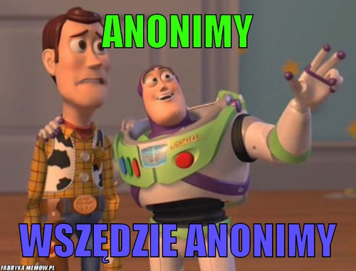 Anonimy – anonimy wszędzie anonimy
