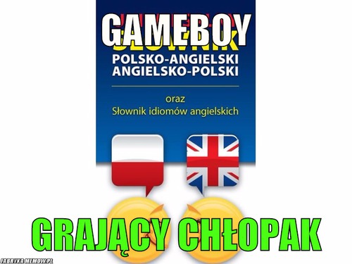 Gameboy – gameboy grający chłopak