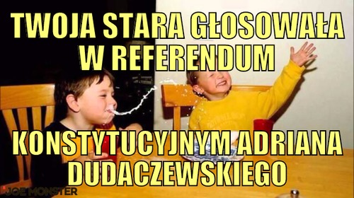 Twoja stara głosowała w referendum – twoja stara głosowała w referendum konstytucyjnym adriana dudaczewskiego