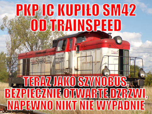 PKP IC KuPiło sm42 od trainspeed – PKP IC KuPiło sm42 od trainspeed teraz jako szynobus. Bezpiecznie otwarte dzrzwi, napewno nikt nie wypadnie
